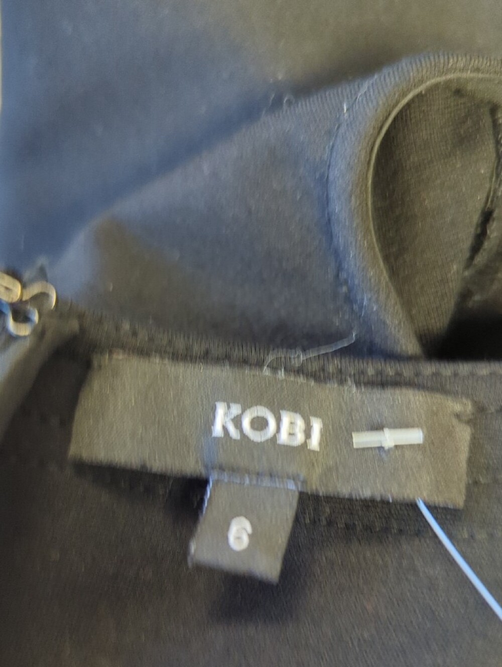 00061 Kobi Embroidered Eyelet Dress Black size 6 preppy cocktail Business casual - Picture 5 of 7